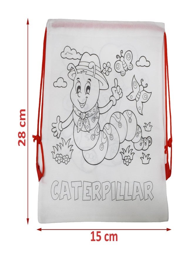 Asera حقائب تلوين أسيرا، هدايا تذكارية لأعياد الميلاد، حقائب ظهر، حقائب دوري، حقائب هدايا | مجموعة من 12 قطعة | المقاس: 14 × 11 بوصة | للأطفال - Image 3